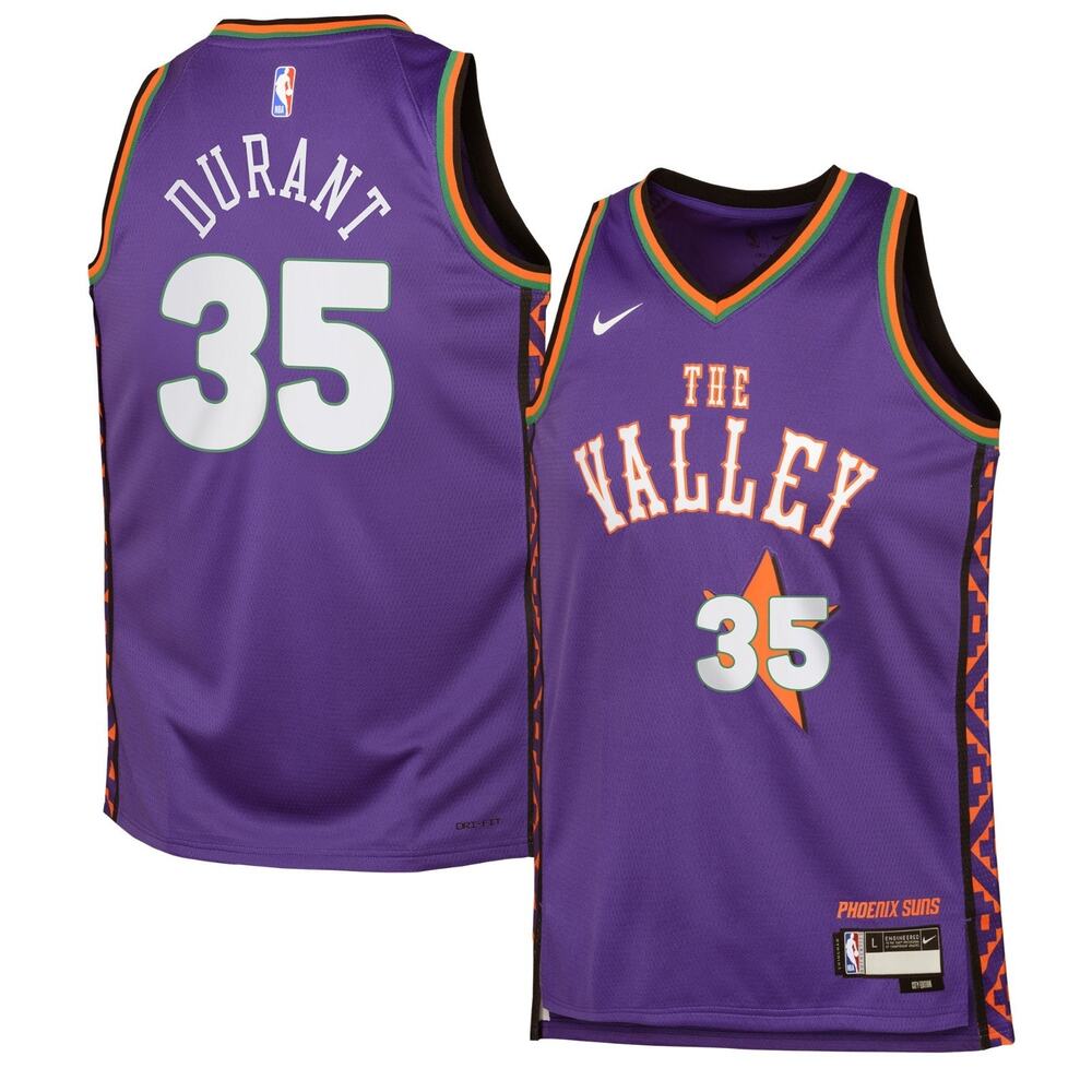 Nike Kevin Durant Phoenix Suns Youth City Edition Jersey Valley Youth Sz Medium